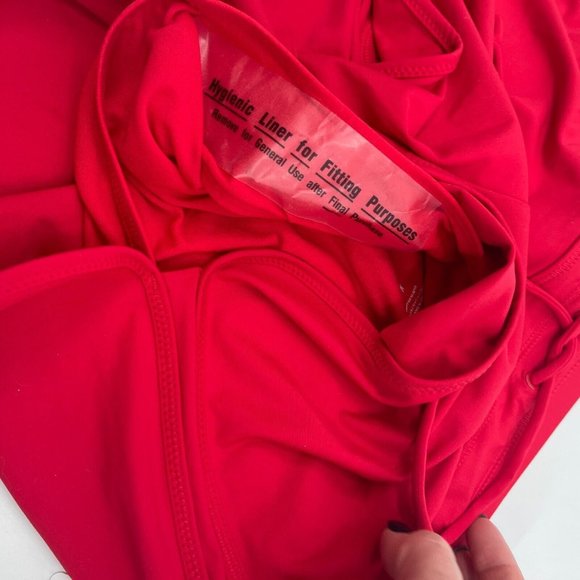Athleta Womens Swim Bottoms Medium Red Surge Swim Short Stretchy Casual UPF New - Picture 12 of 14